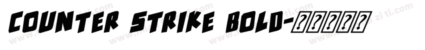 Counter Strike Bold字体转换